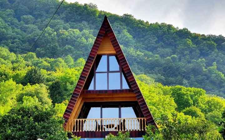 کاسپین وود | ساخت کلبه چوبی سوئیسی